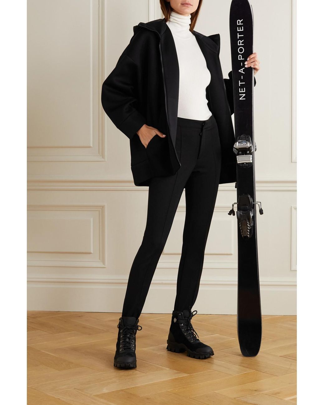 Moncler Black Sportivo Stirrup Ski Pants