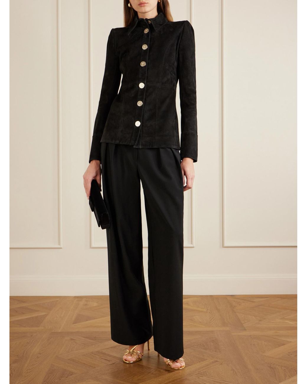 Galvan Black Suede Jacket