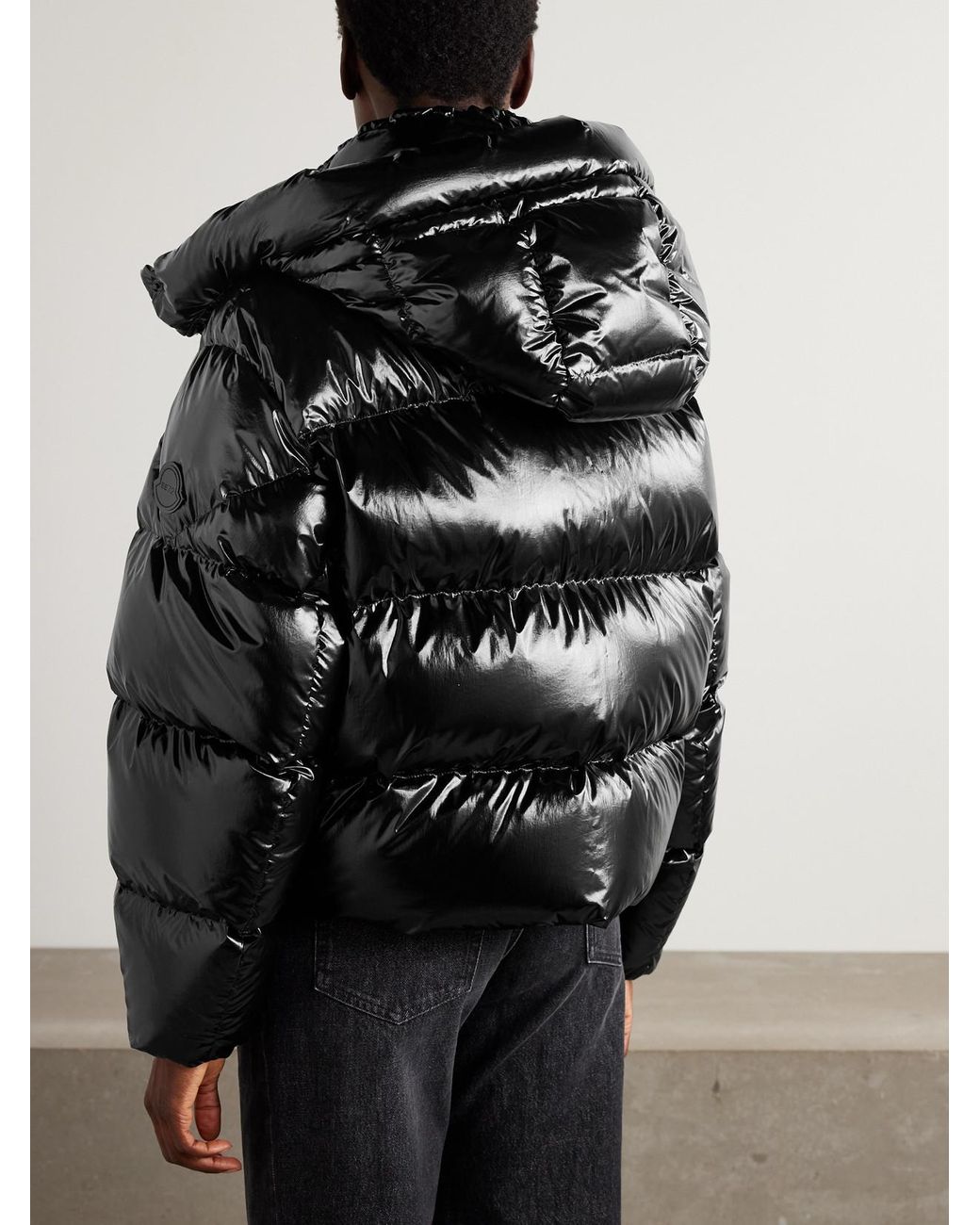 Moncler Genius Black Lothar Hooded Quilted Shell Down Jacket