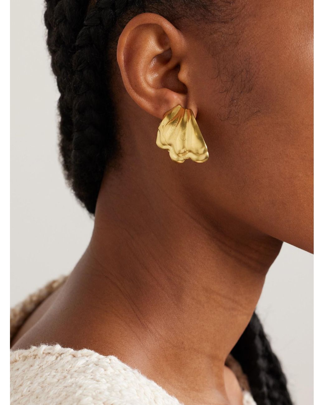 YSSO Metallic Ocean Vergoldete Ohrringe