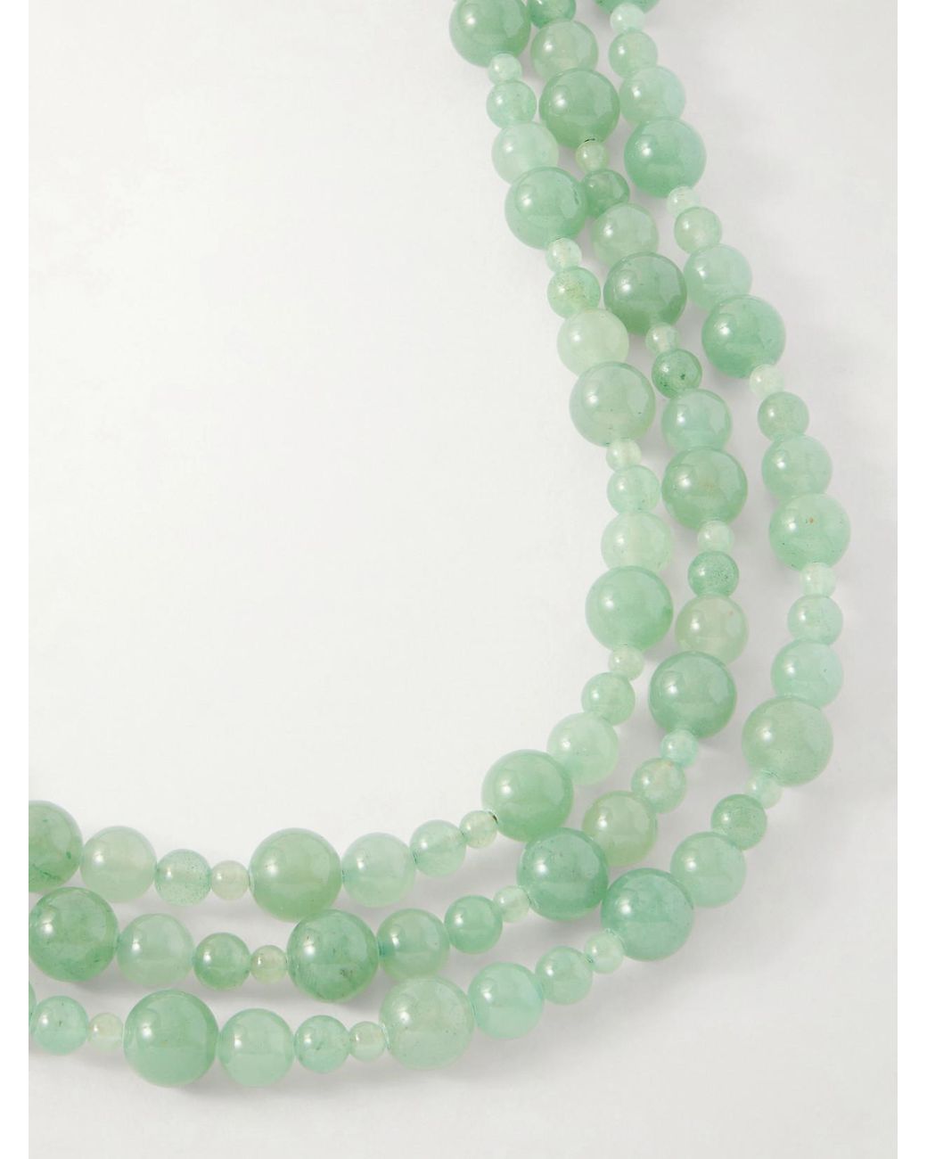 Jennifer Behr Green Veda-Tone Aventurine Necklace
