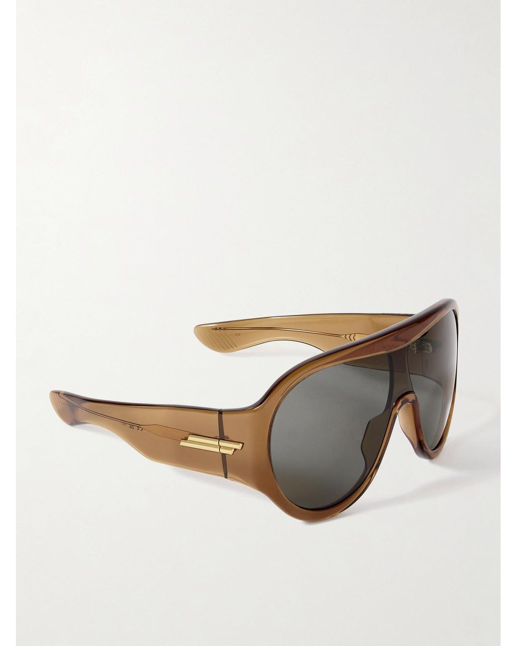 Bottega Veneta Black Aviator-Style Acetate Sunglasses