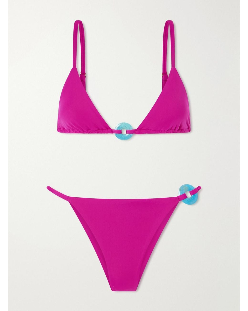 SARA CRISTINA Pink Embellished Bikini