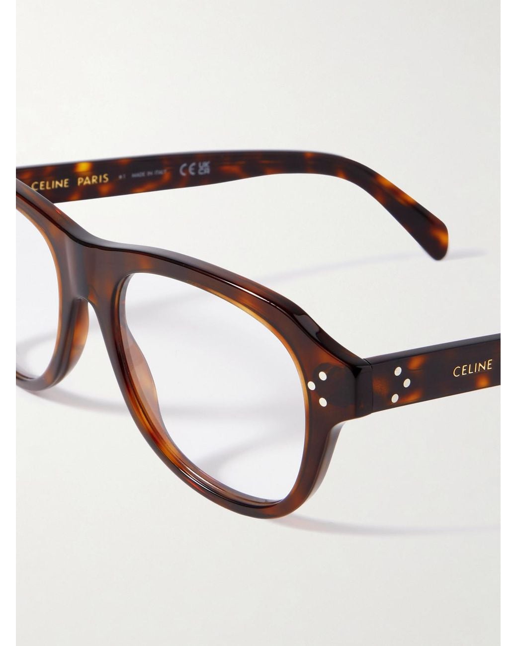 Céline Multicolor Aviator-Style Acetate Optical Glasses
