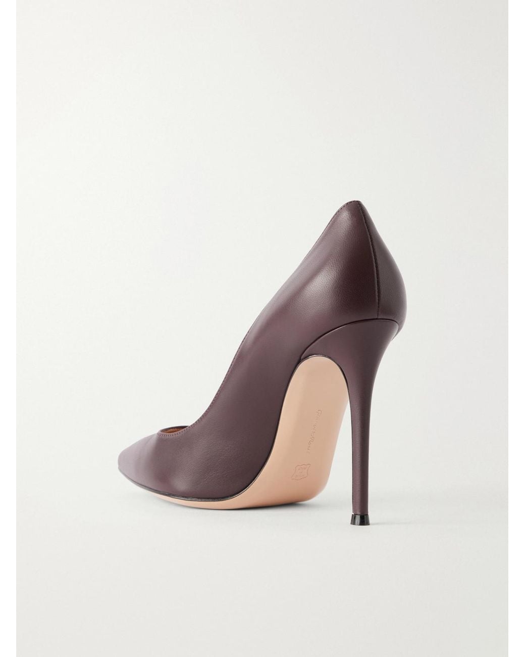Gianvito Rossi Red Gianvito 105 Satin Pumps