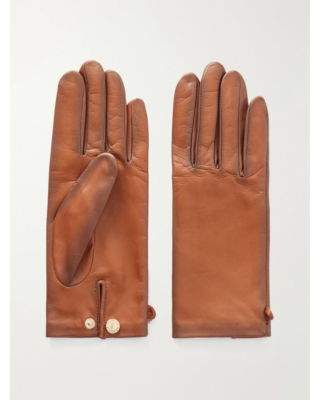 Agnelle Brown Olga Leather Gloves