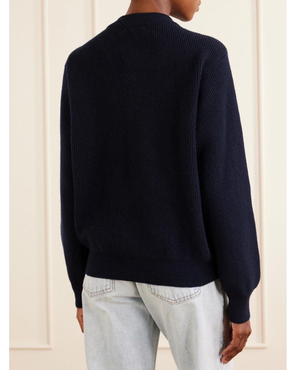 Blazé Milano Blue Highland Dorset Ribbed-Knit Wool And Cashmere-Blend Sweater