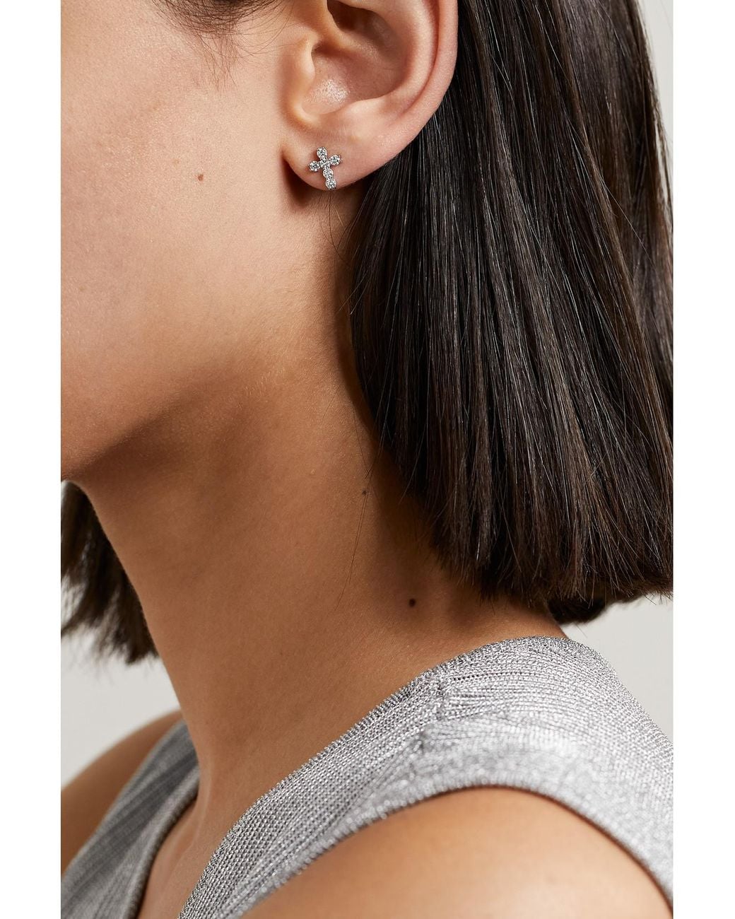 Anita Ko Natural 18-Karat Diamond Earrings