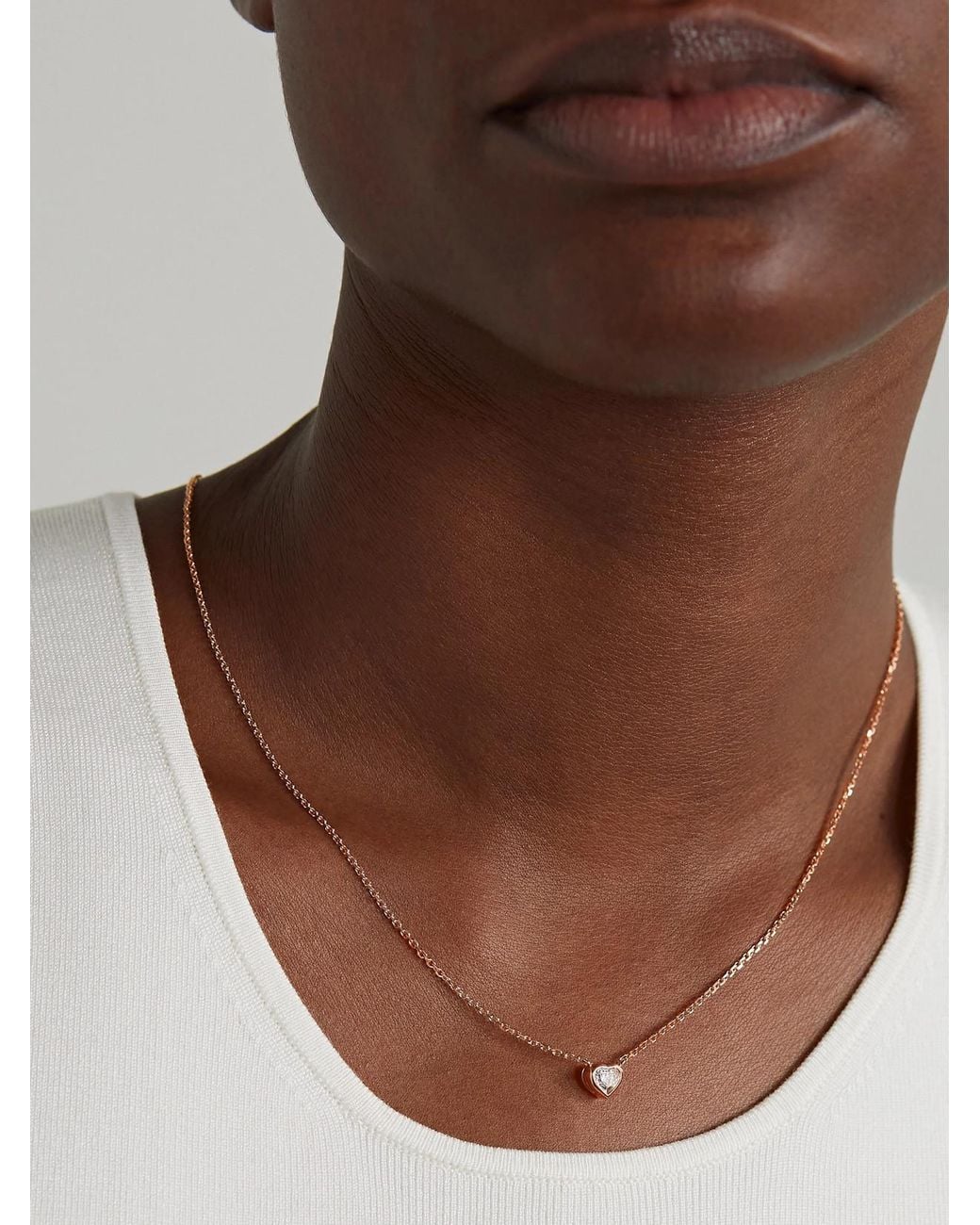 Anita Ko Natural 18-Karat Rose Diamond Necklace