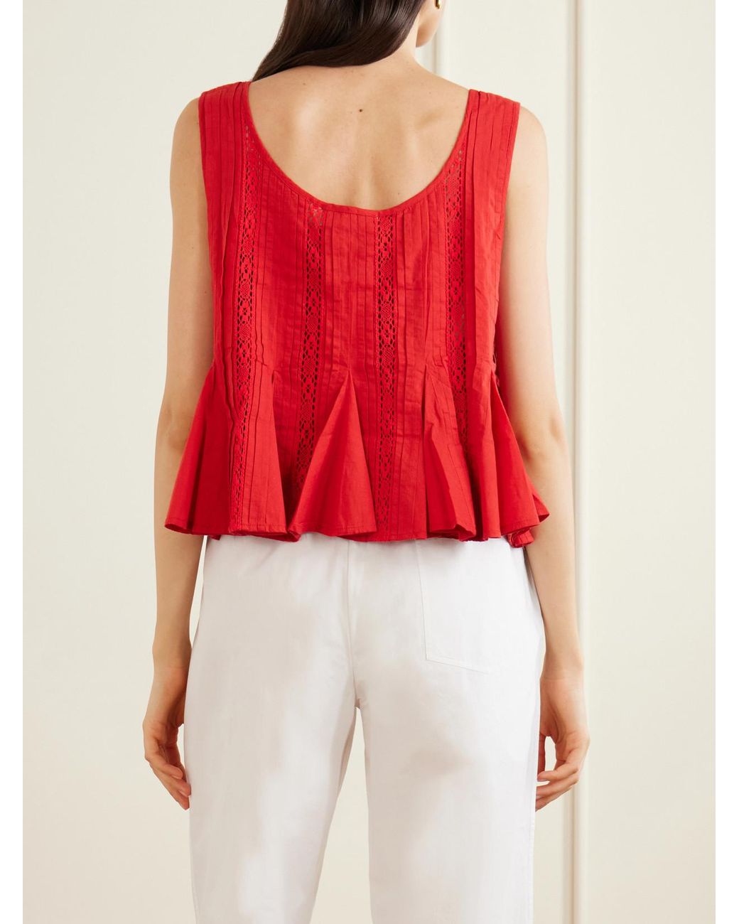 Sea Pippa Embroidered Cotton Tank