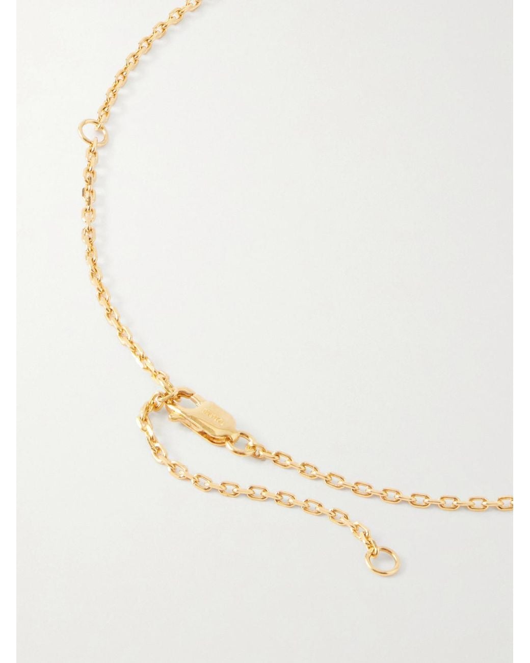 Totême  White Plated, Jade And Swarovski Crystal Necklace