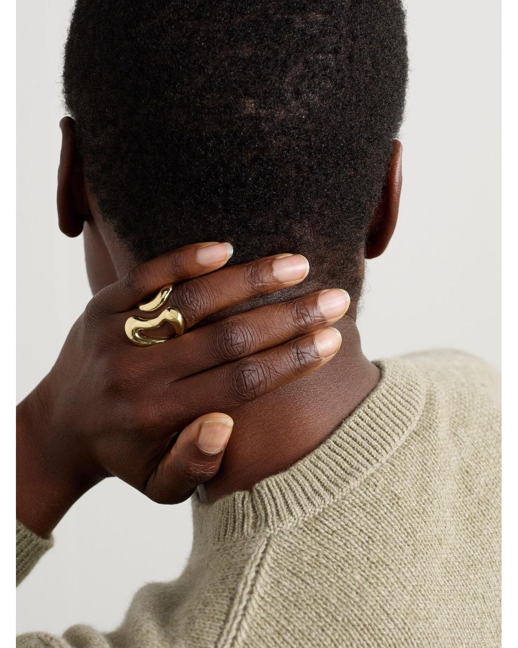 Fernando Jorge Metallic Bold Stream Open 18-Karat Ring