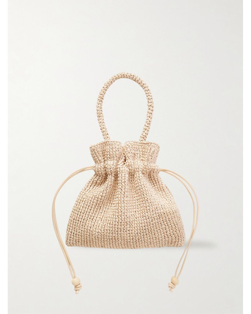 Loeffler Randall Natural Kylie Woven Raffia Pouch