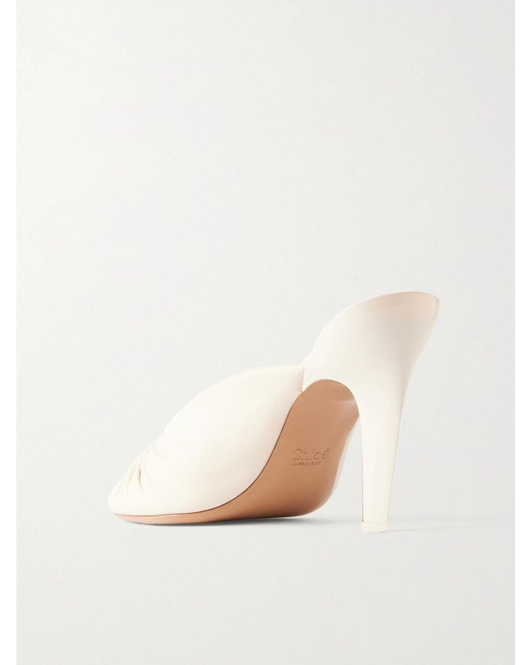 Chloé Natural Suzie Leather Pumps