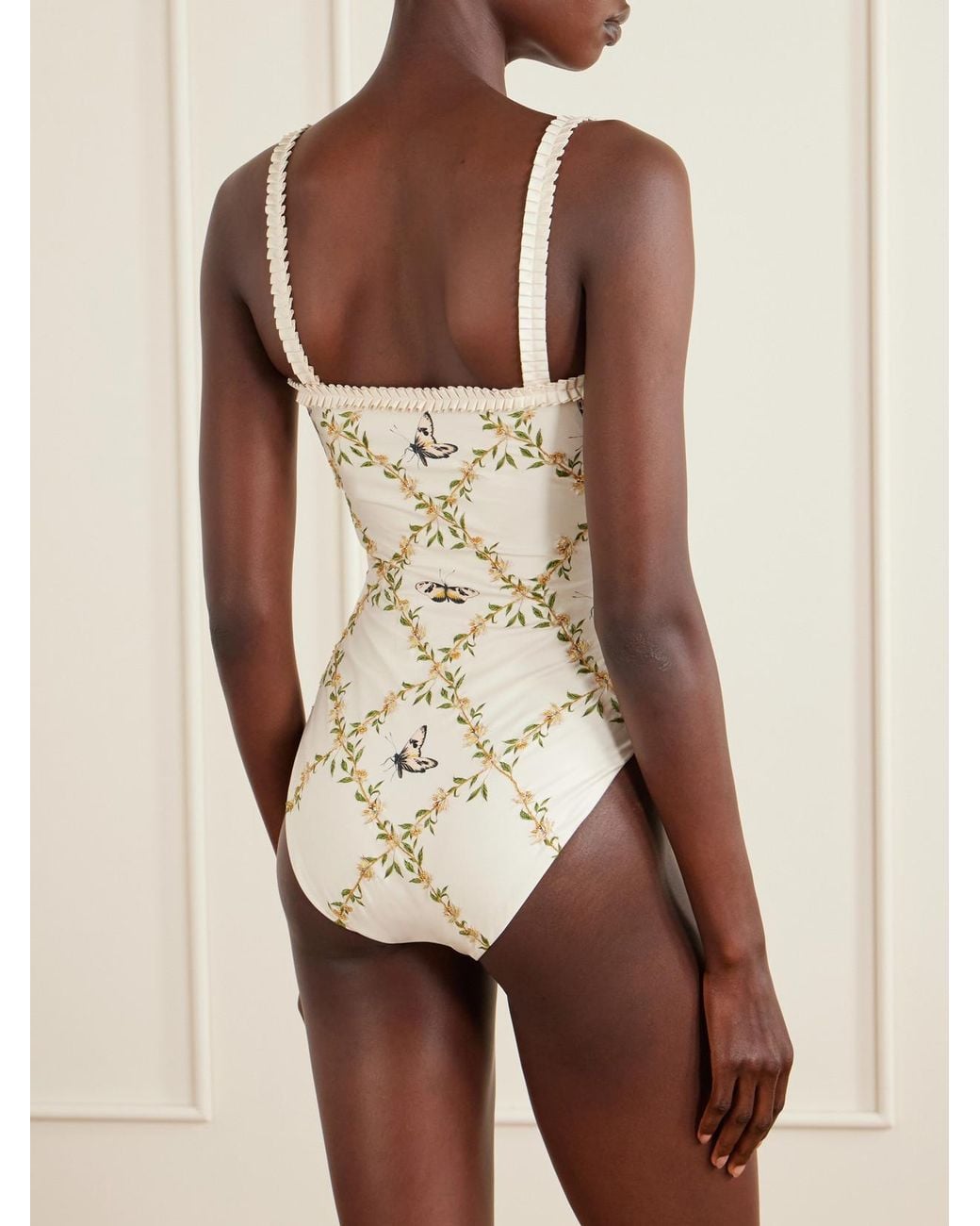 Agua Bendita White Limon Azucar Printed Swimwear