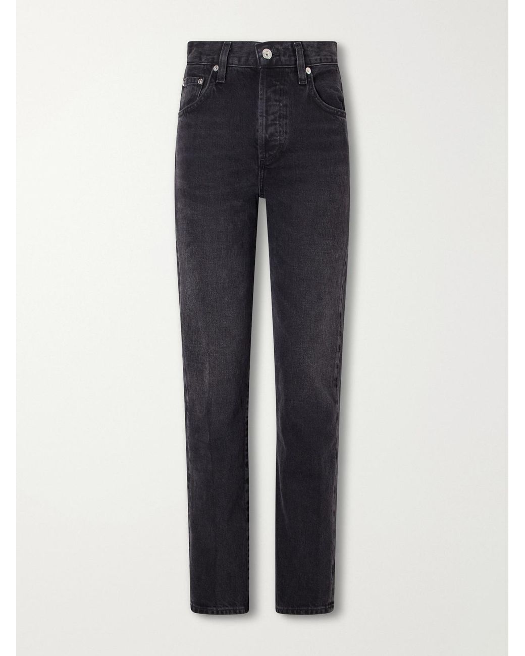 Citizens of Humanity Blue 90's French High-Waist Straight-Leg Jeans