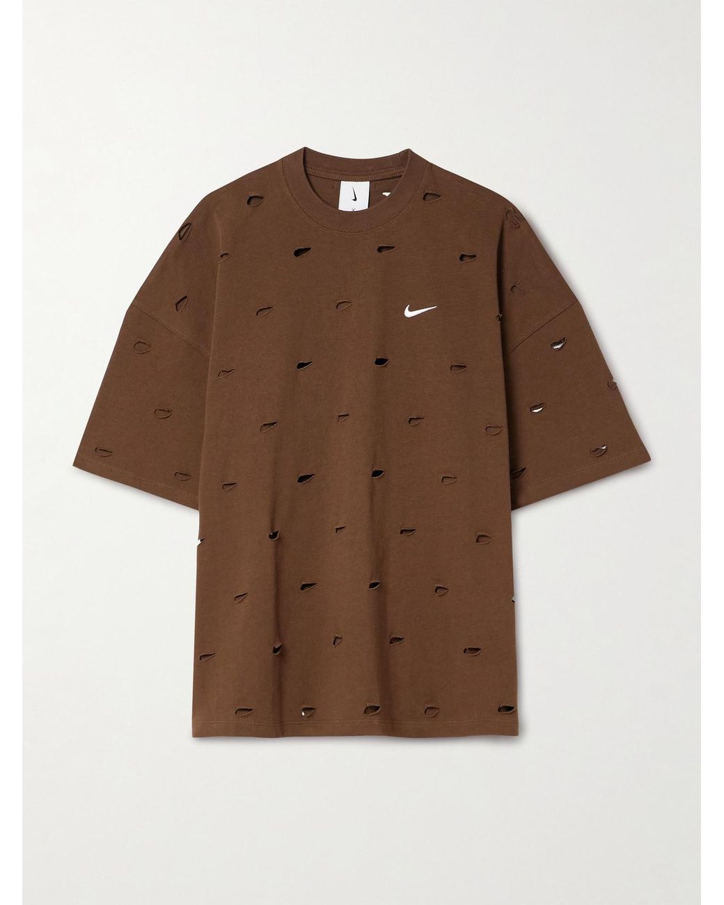 NIKE Sportswear Essential twill-trimmed embroidered jersey polo