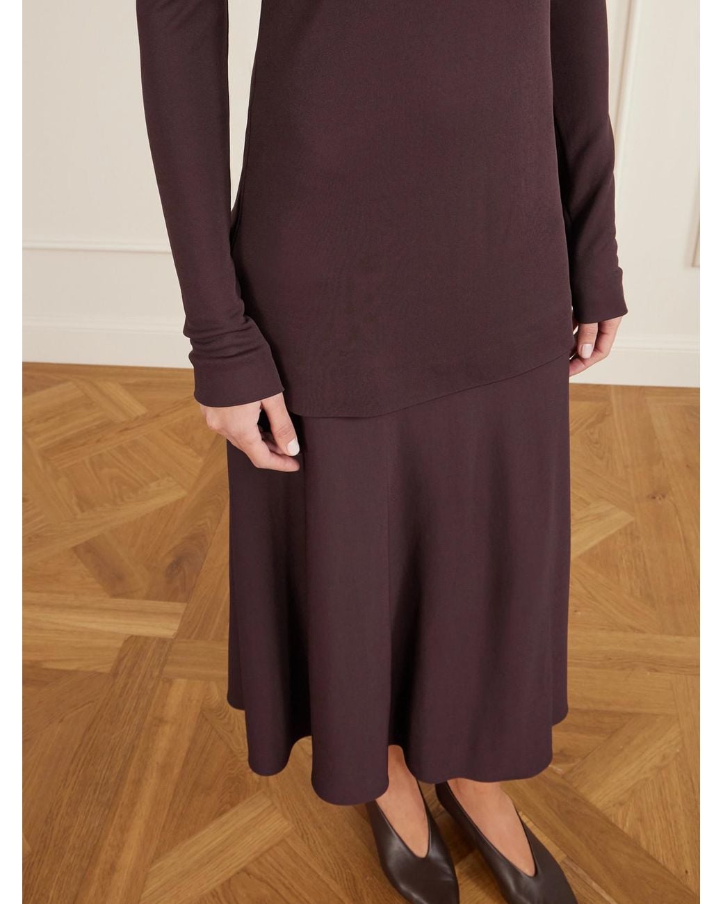chinese dress ladies CITY GIRL LAYERED JERSEY MAXI DRESS  AKIRA