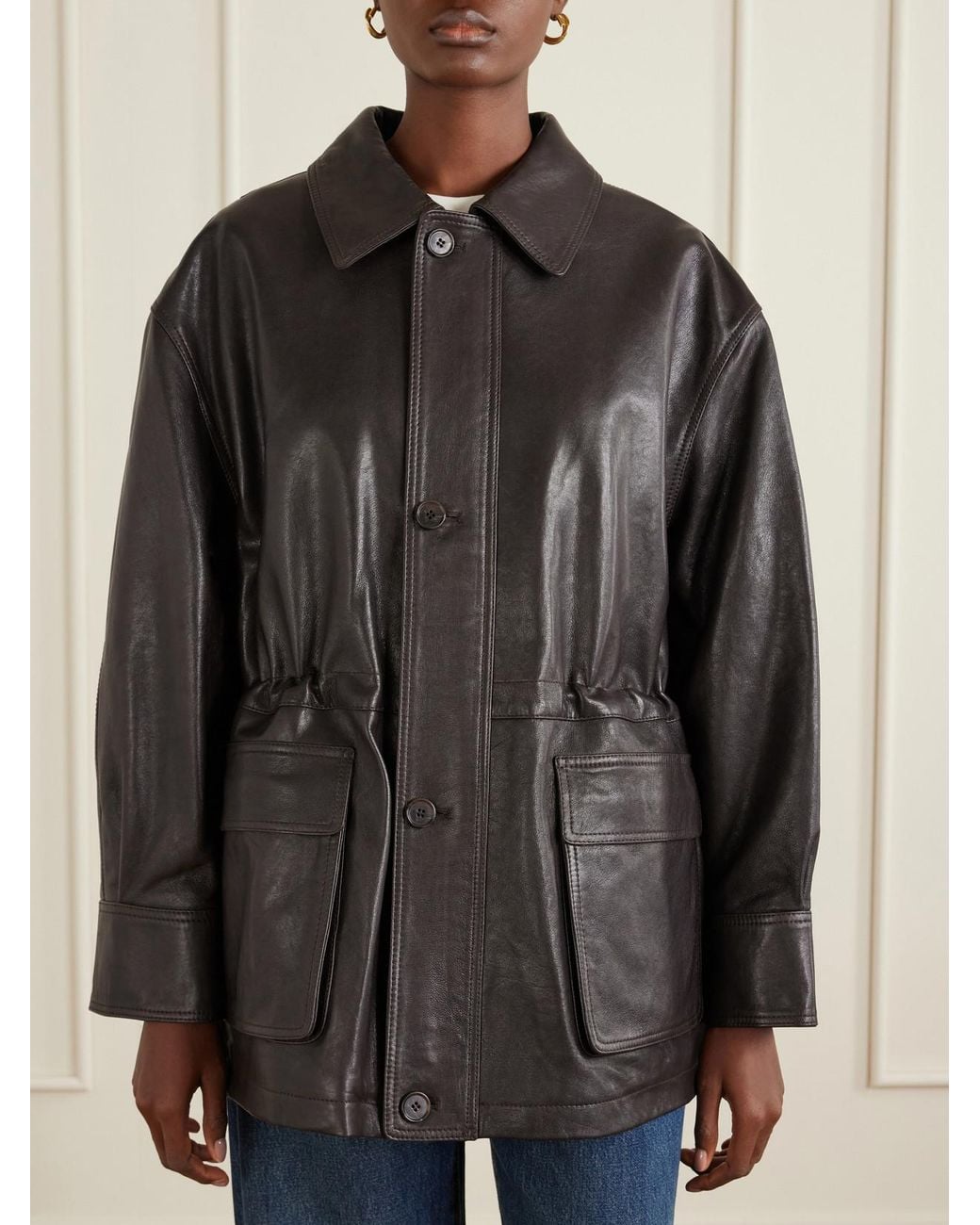 Arma Black Leather Jacket