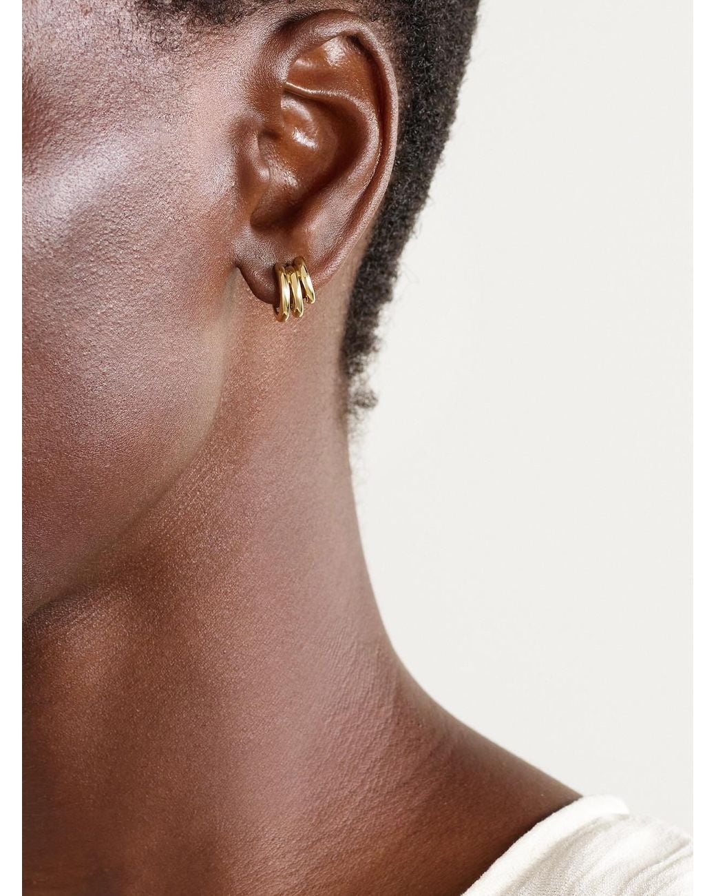 BY PARIAH Natural Classic 14-Karat Recycled Hoop Earrings