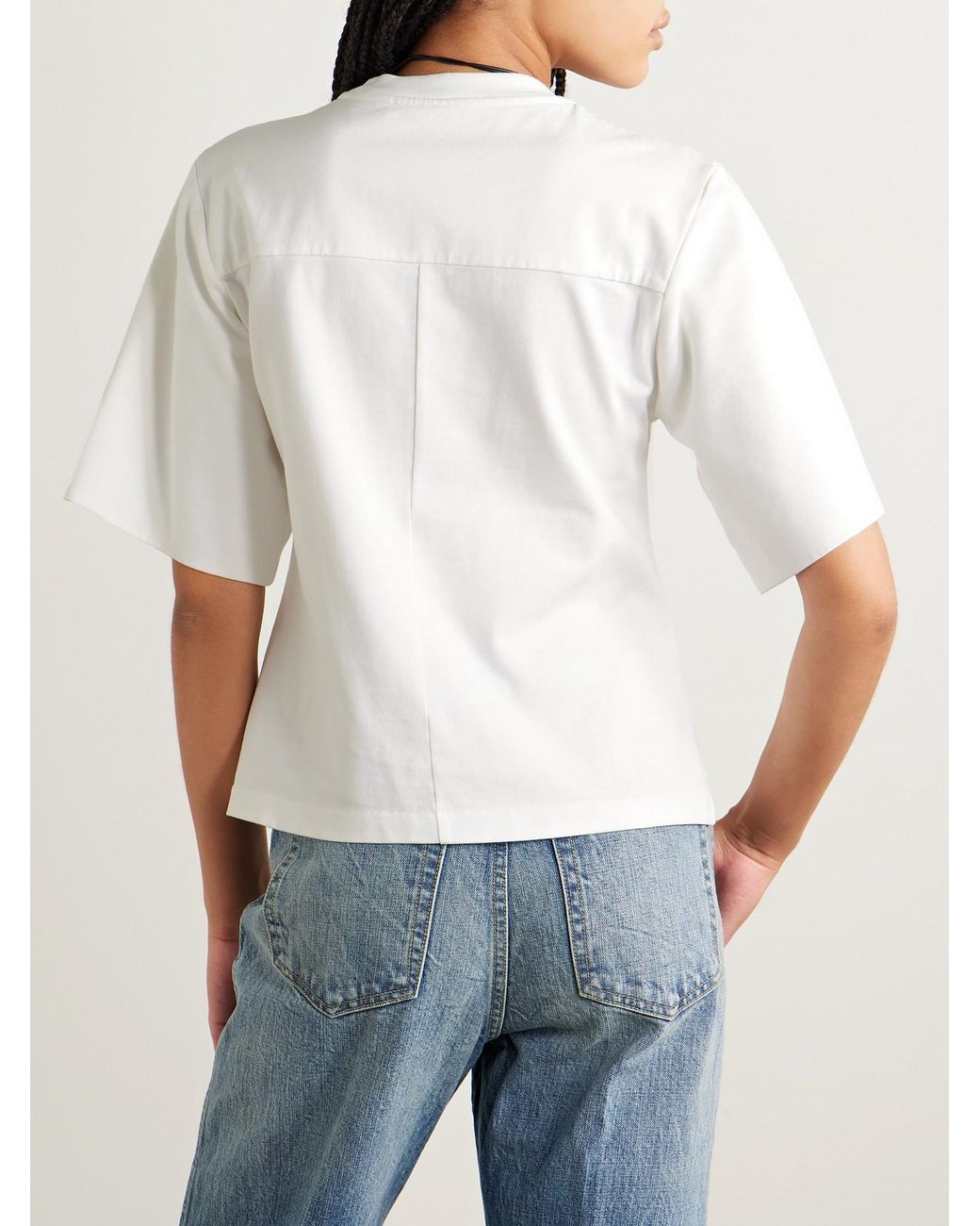 RÙADH White The Isla Organic Cotton-Jersey T-Shirt