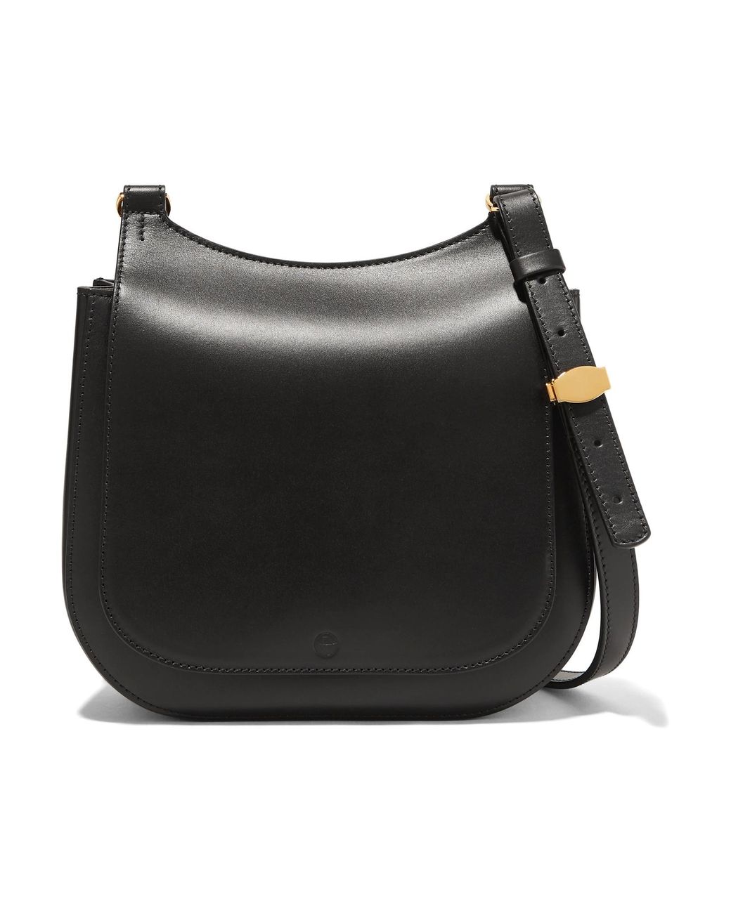 The Row Hunting Bag 9 Leather Shoulder Bag in Black Lyst