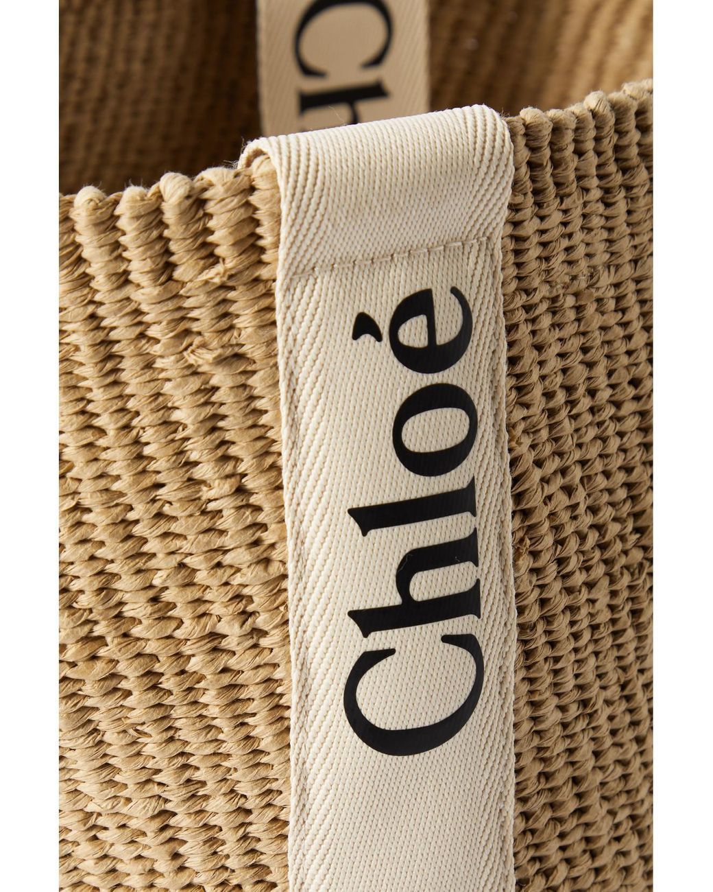 Chloé Natural Chloe X Mifuko Woody Large Raffia Tote