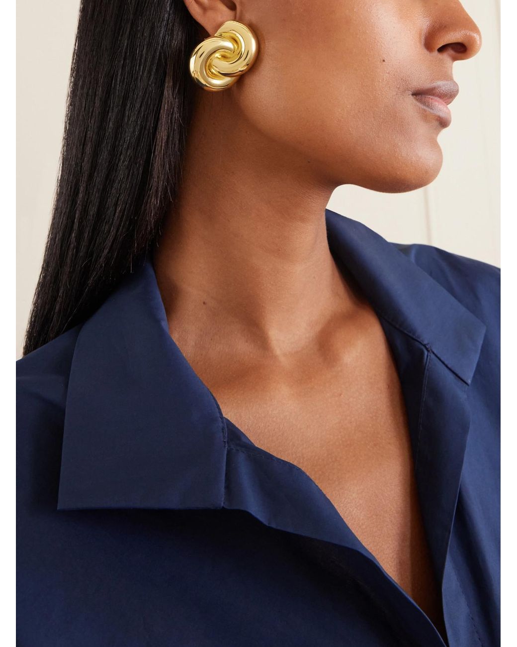 Joolz by Martha Calvo Metallic Amina 14-Karat-Plated Earrings