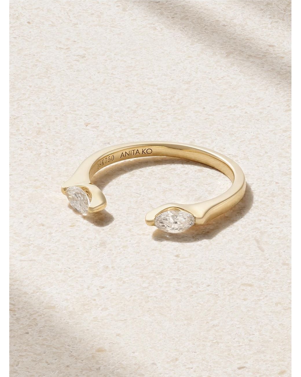 Anita Ko Natural Orbit 18-Karat Diamond Ring