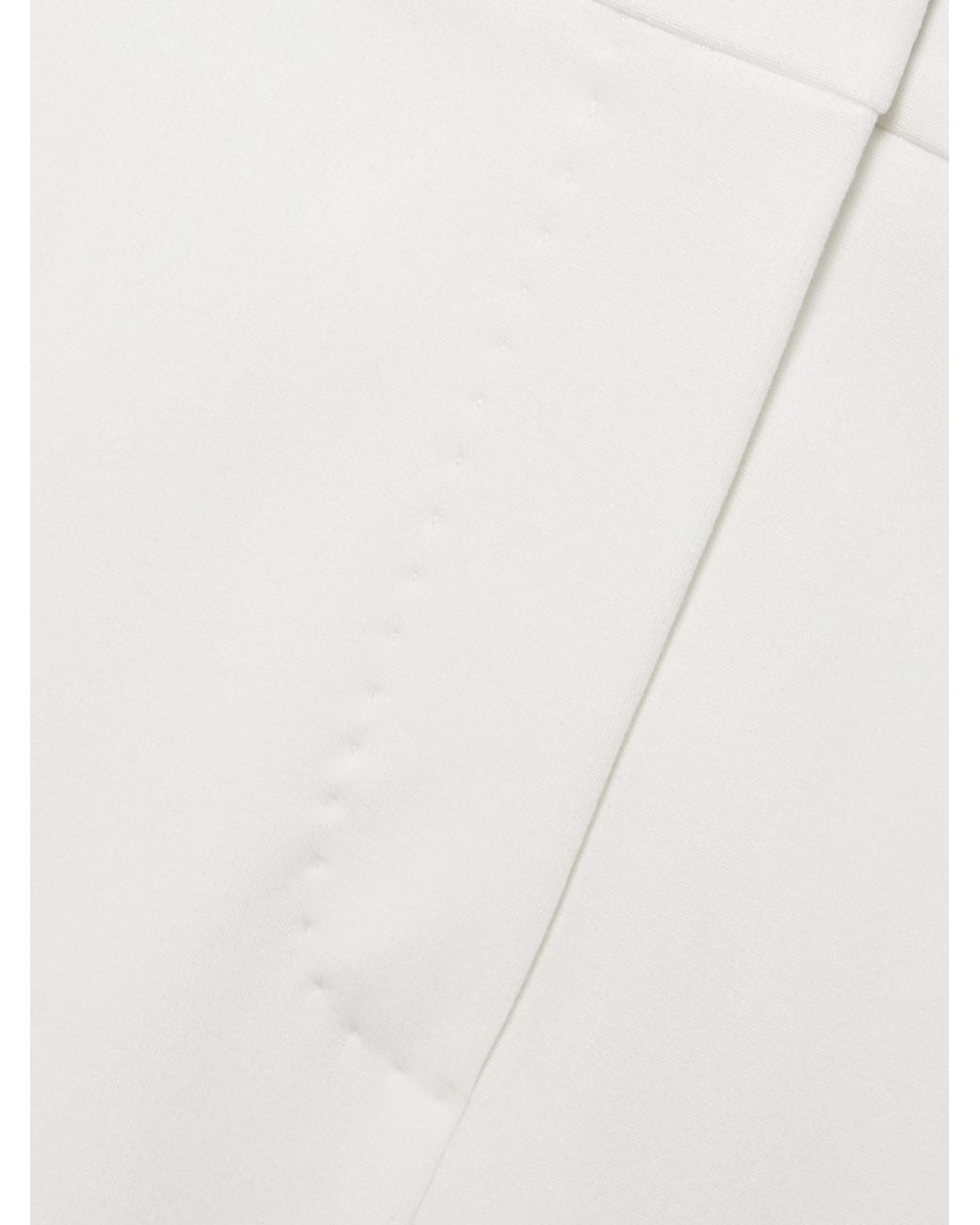 Max Mara White Pegno Cady Tapered Pants