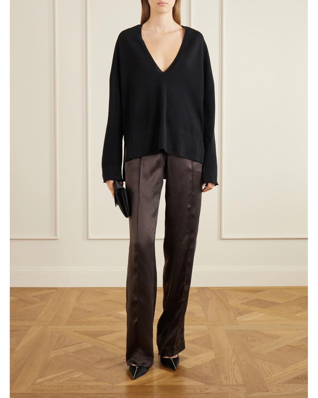 Tom Ford Black Cropped Wool Sweater