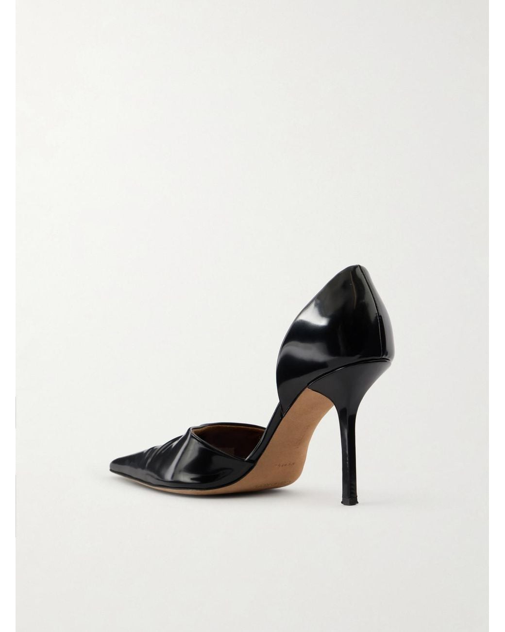 Calvin Klein Black Erin D'Orsay 75 Patent-Leather Pumps