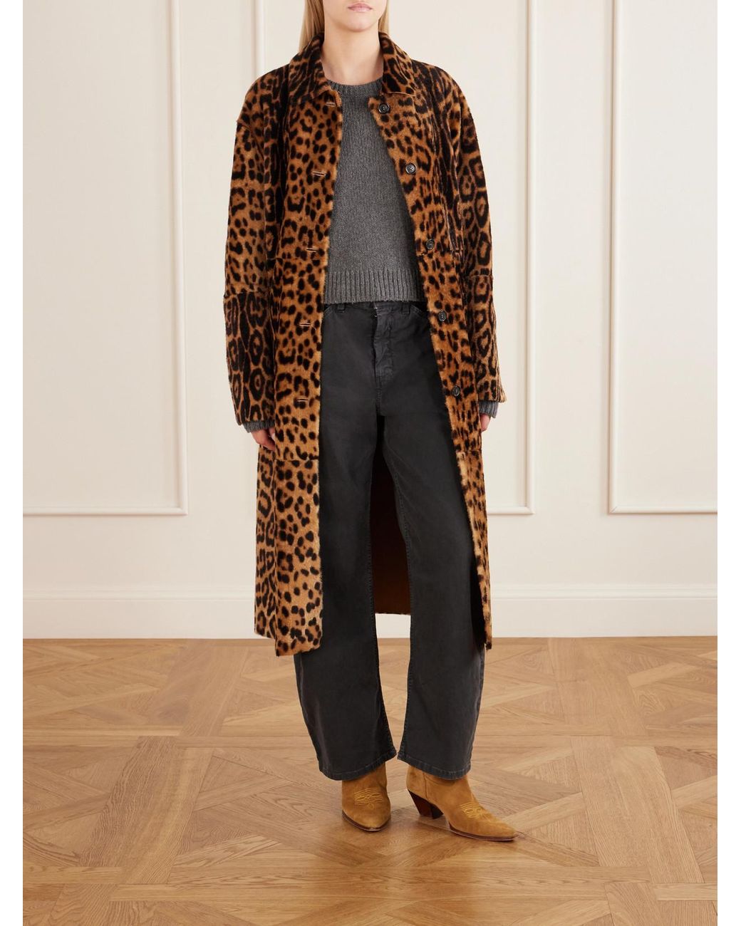 Nili Lotan Brown Towns Embroidered Suede Knee Boots