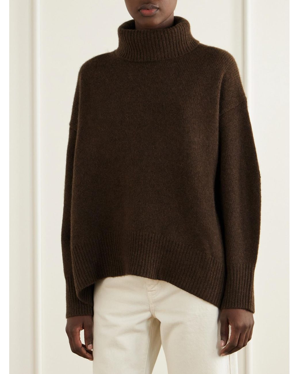 arch4 Brown World's End Cashmere Turtleneck Sweater