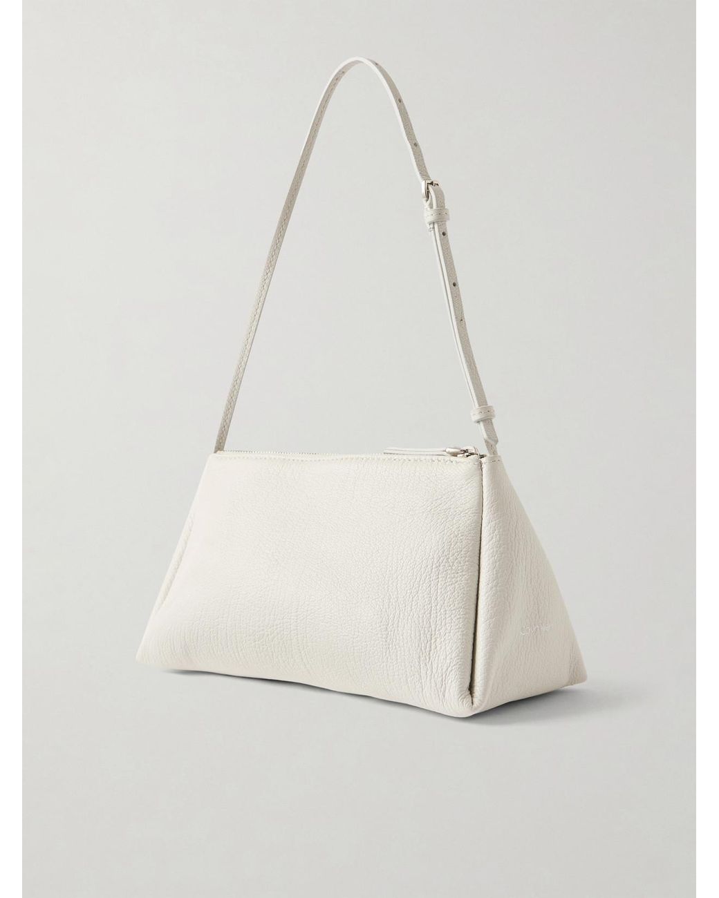Calvin Klein Natural Aurelis Leather Shoulder Bag
