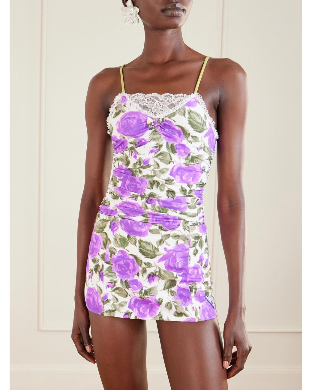 Chloé Pink Floral-Print Bikini Briefs