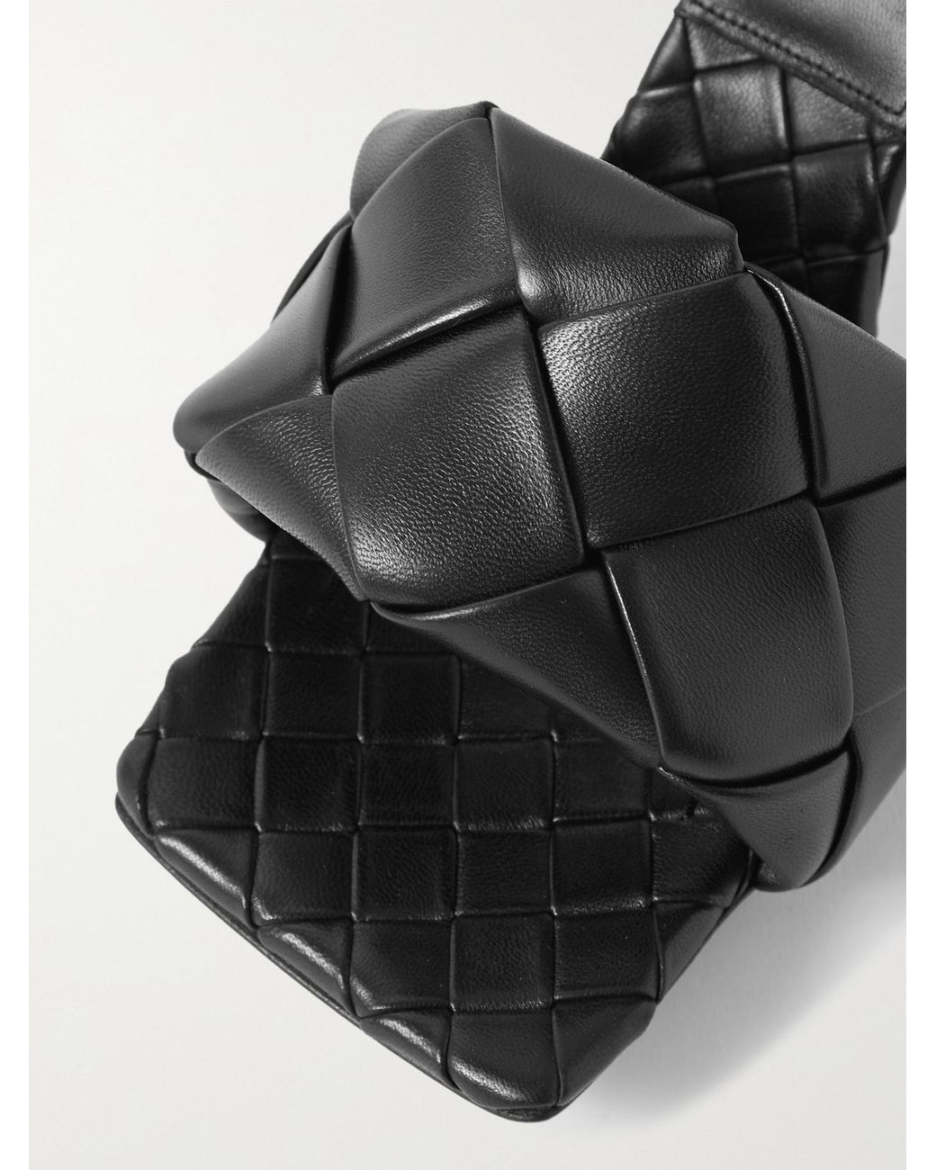 Bottega Veneta Black Quilted Leather Lido Mules 90