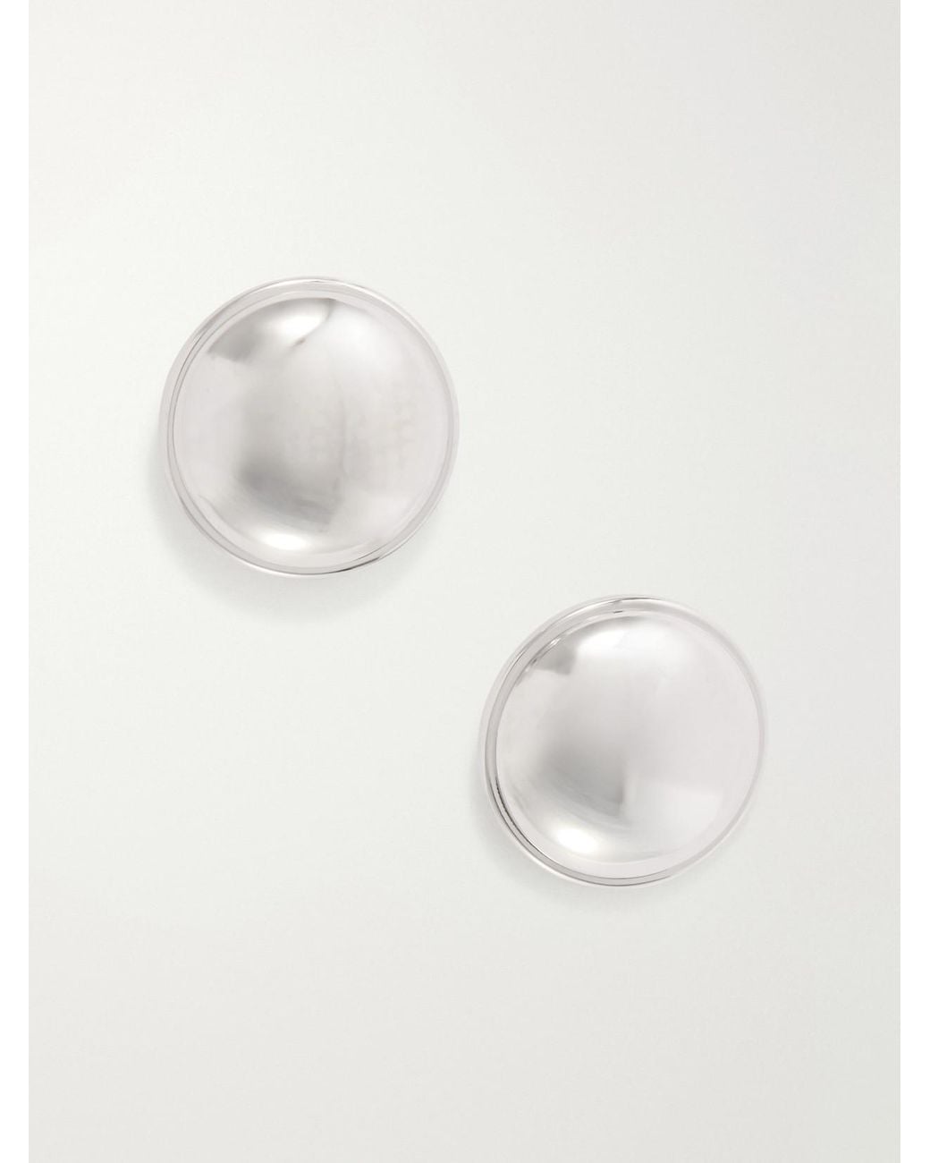 Lemaire White Witch Silverr-Tone Earrings