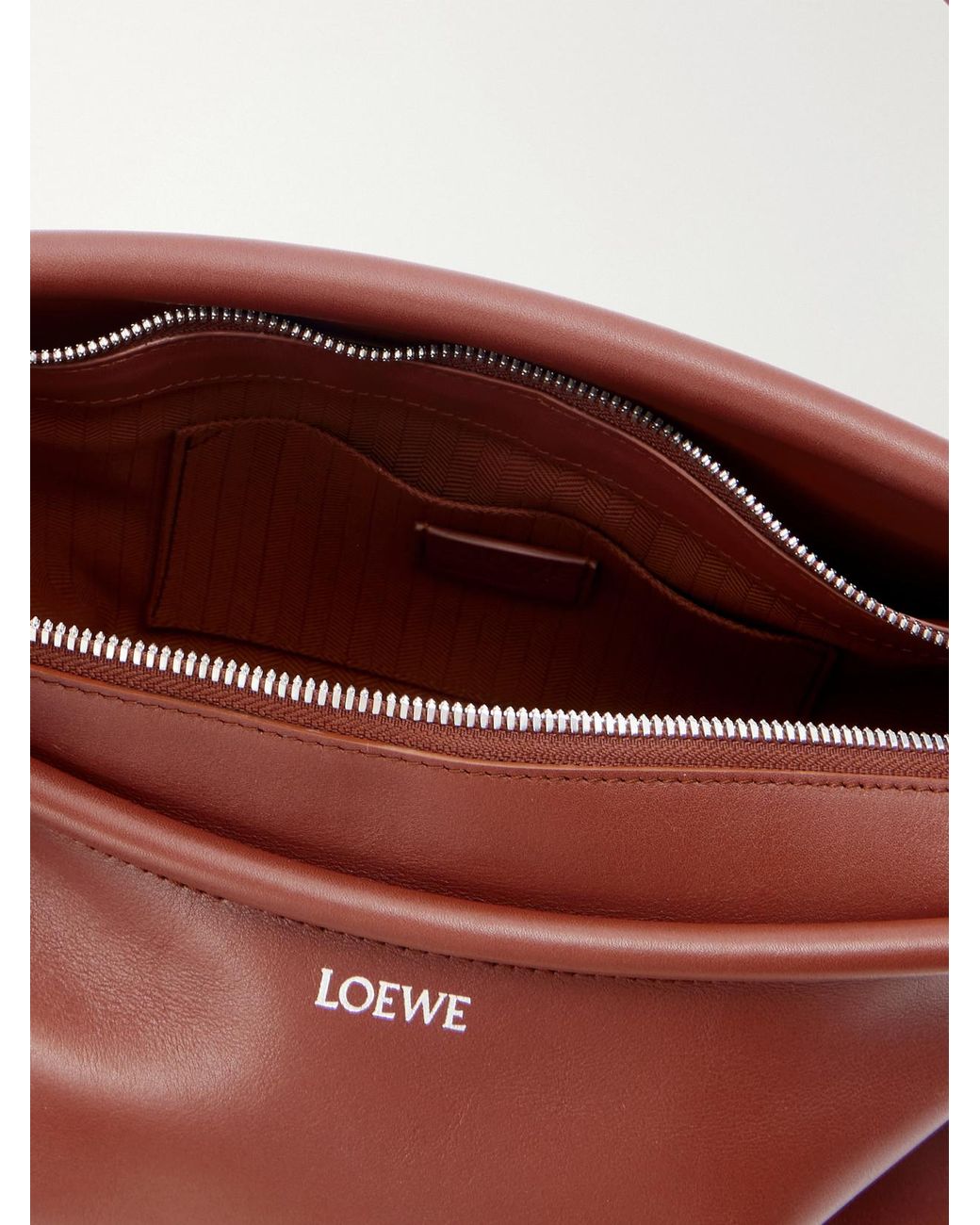 Loewe Red Whisker Leather Shoulder Bag