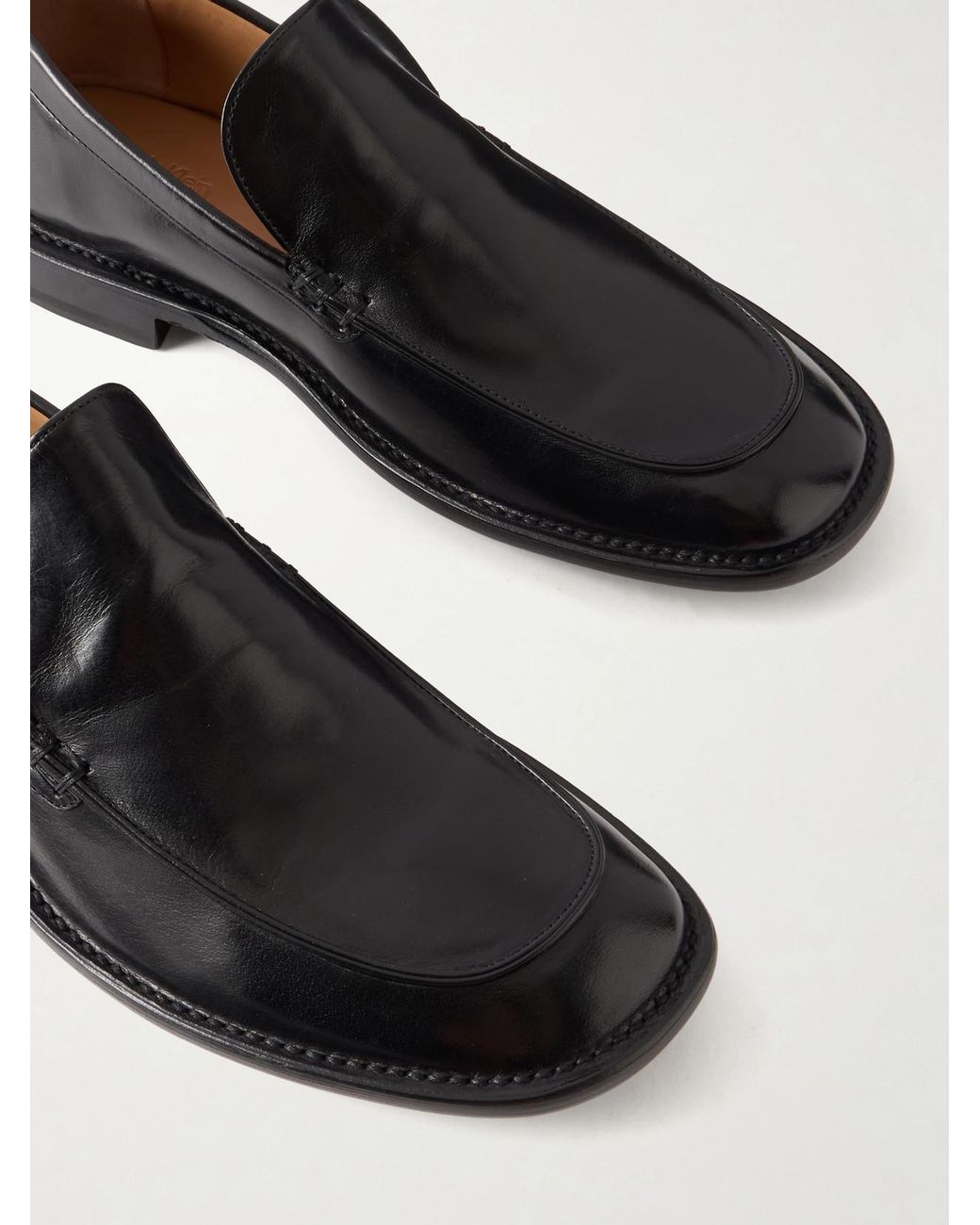 Calvin Klein Black Lido Leather Loafers