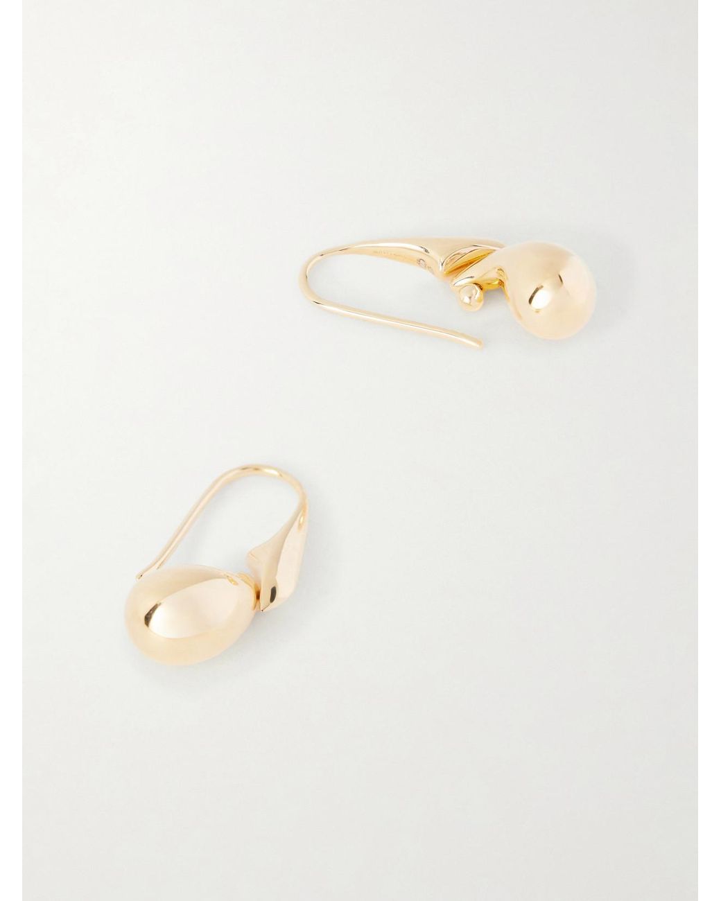Bottega Veneta White Plated Earrings