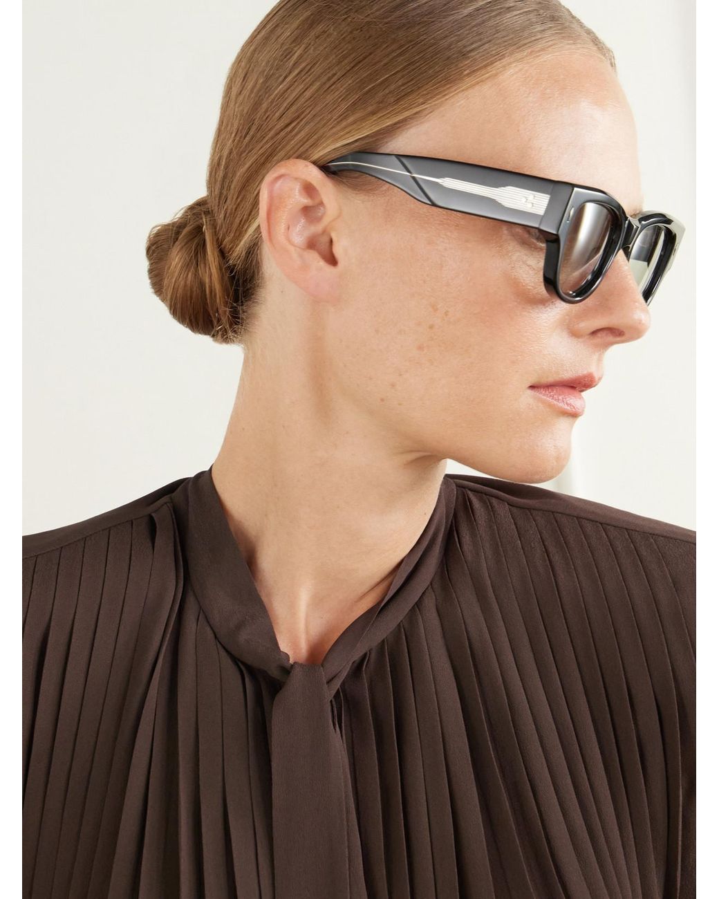 Jacques Marie Mage Black Chelsea Square-Frame Acetate Sunglasses