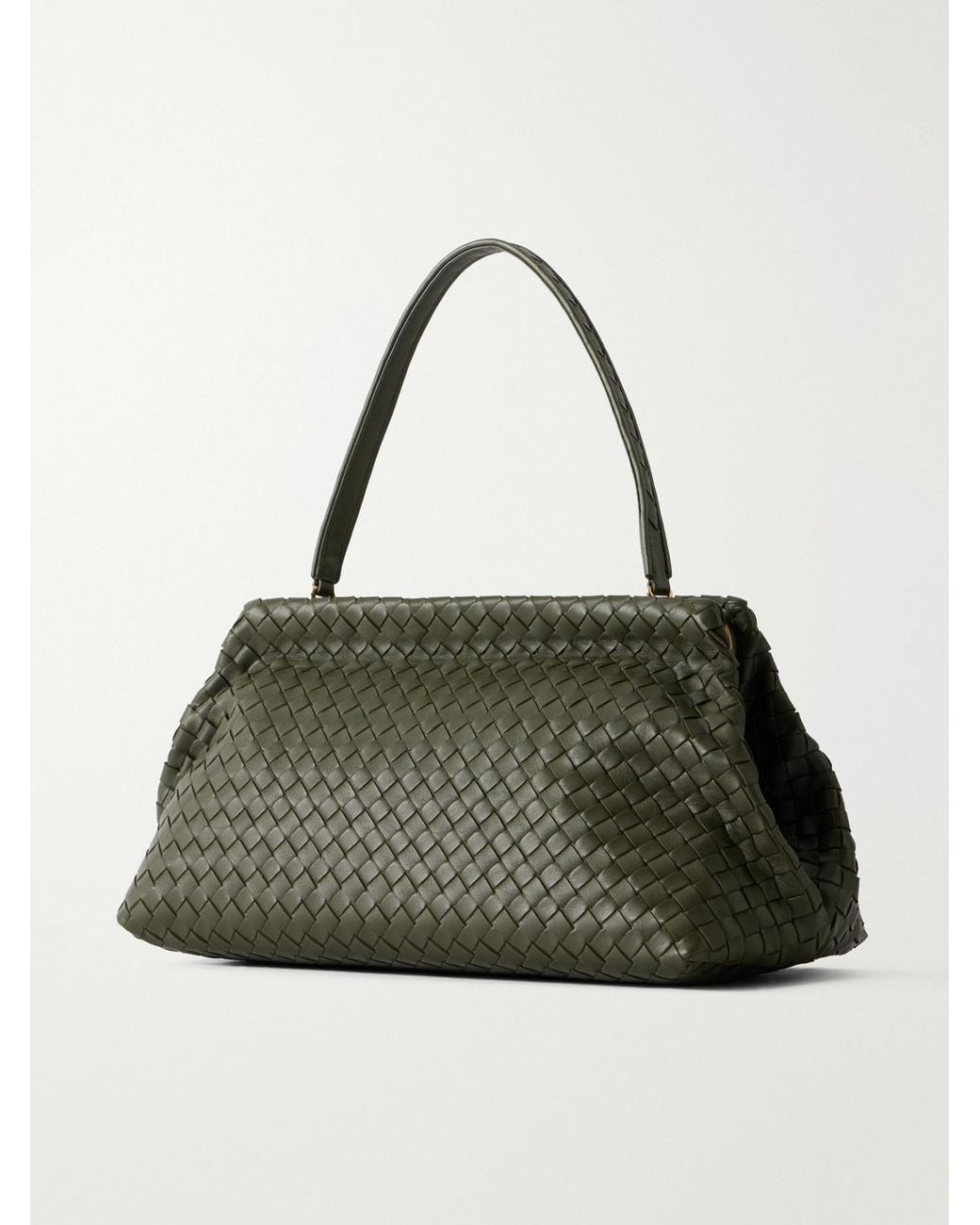 Bottega Veneta Green The 1988 Intrecciato Leather Shoulder Bag