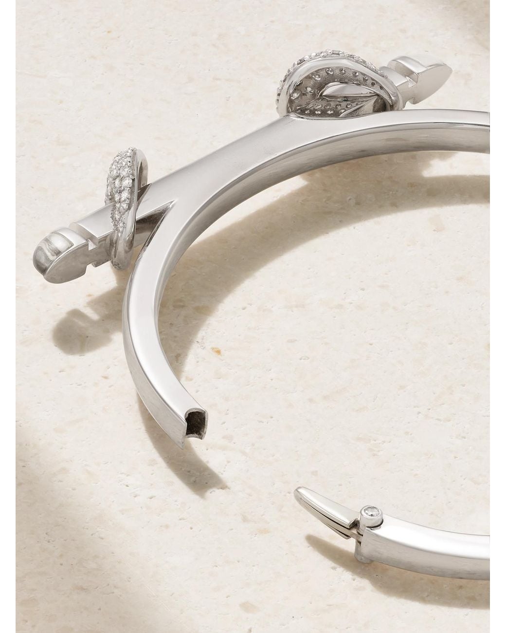 ANANYA Natural Chakra Icon 18-Karat, Diamond And Quartz Bangle
