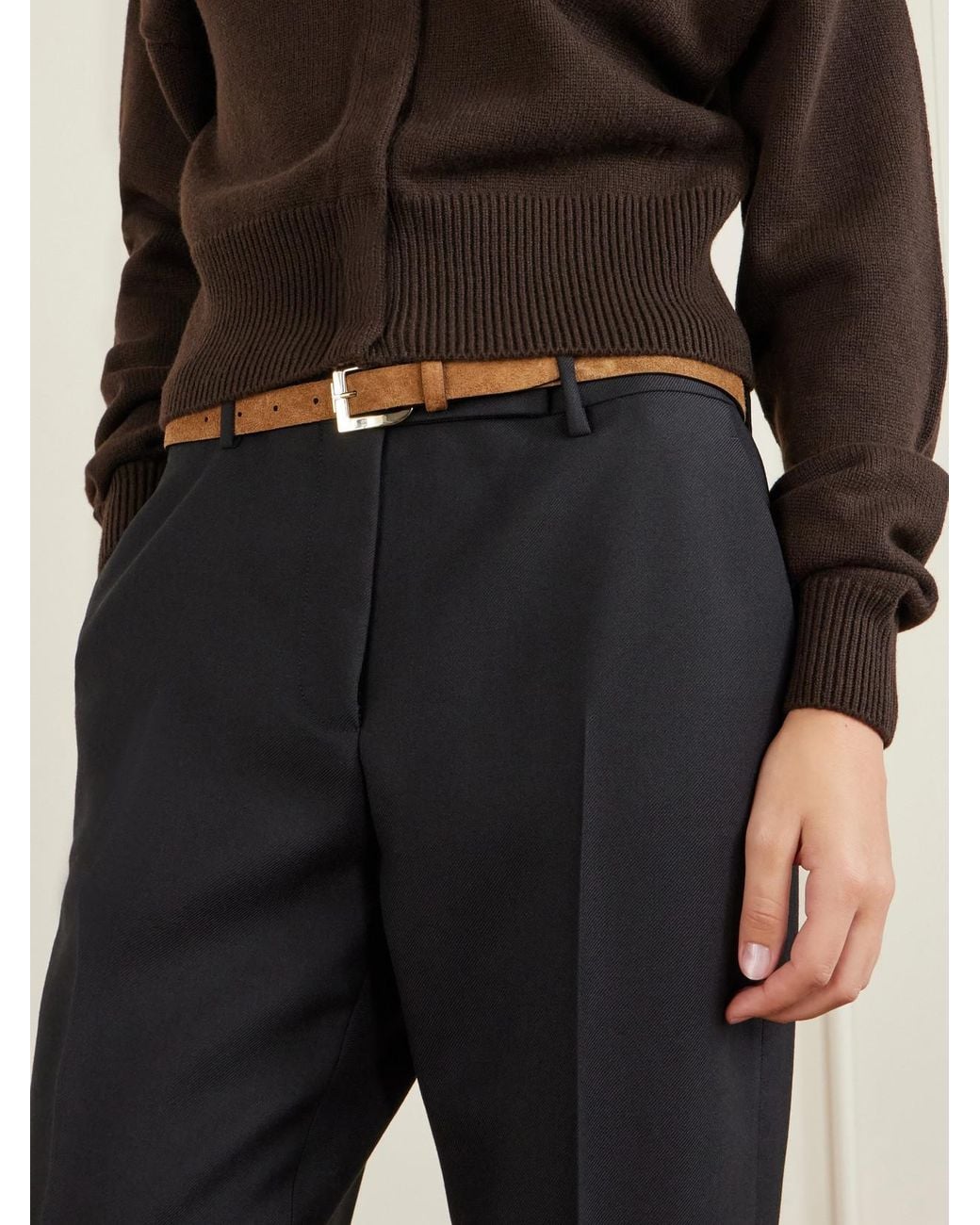 Tom Ford Natural Suede Belt