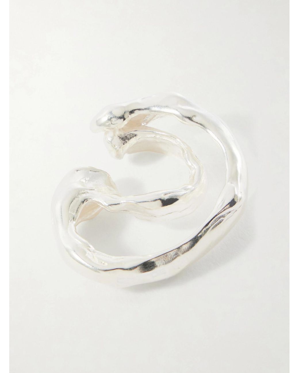 SIMUERO Natural Lúa Sterling Ear Cuff