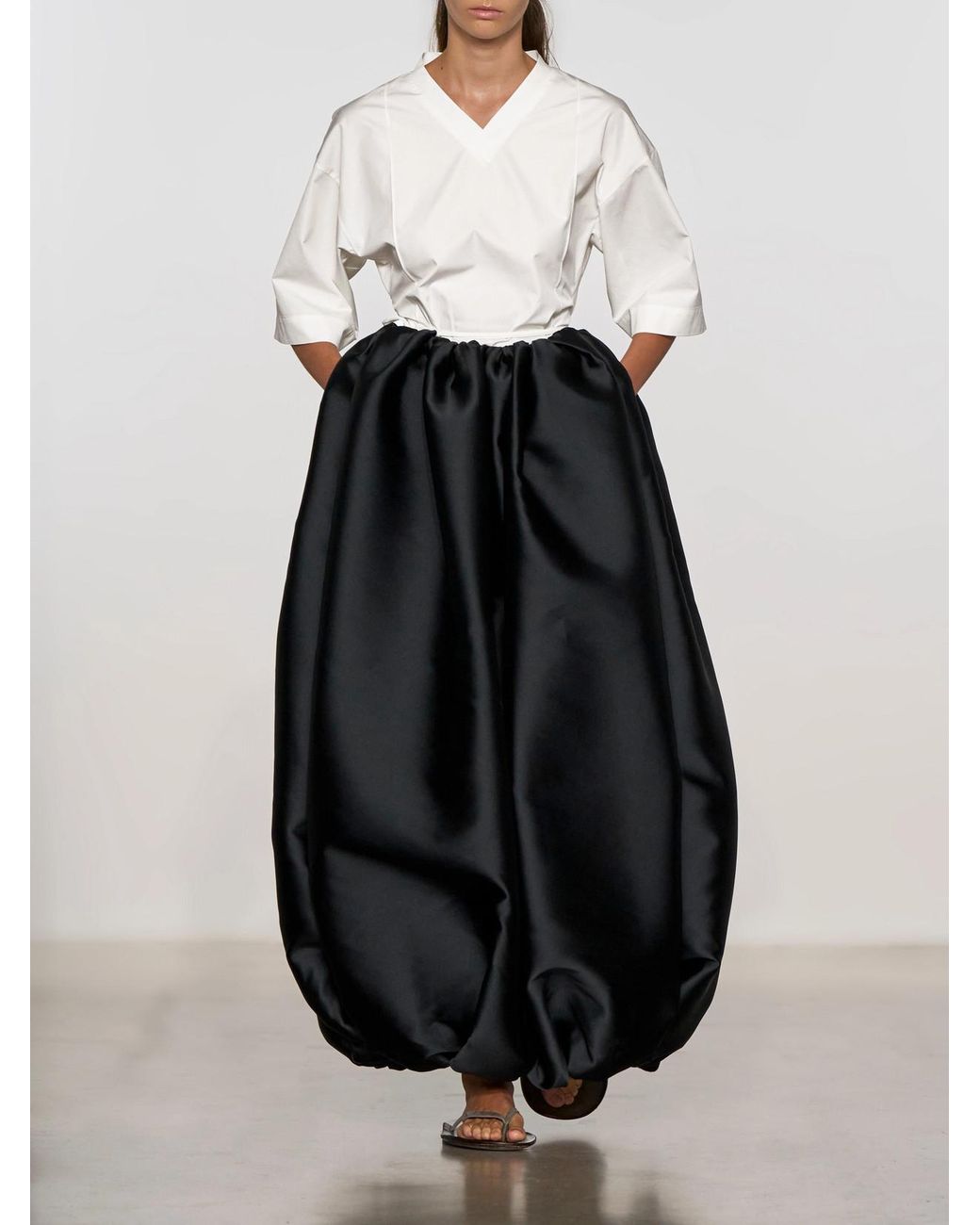 Calvin Klein White Lynn Cotton-Poplin Wrap Blouse