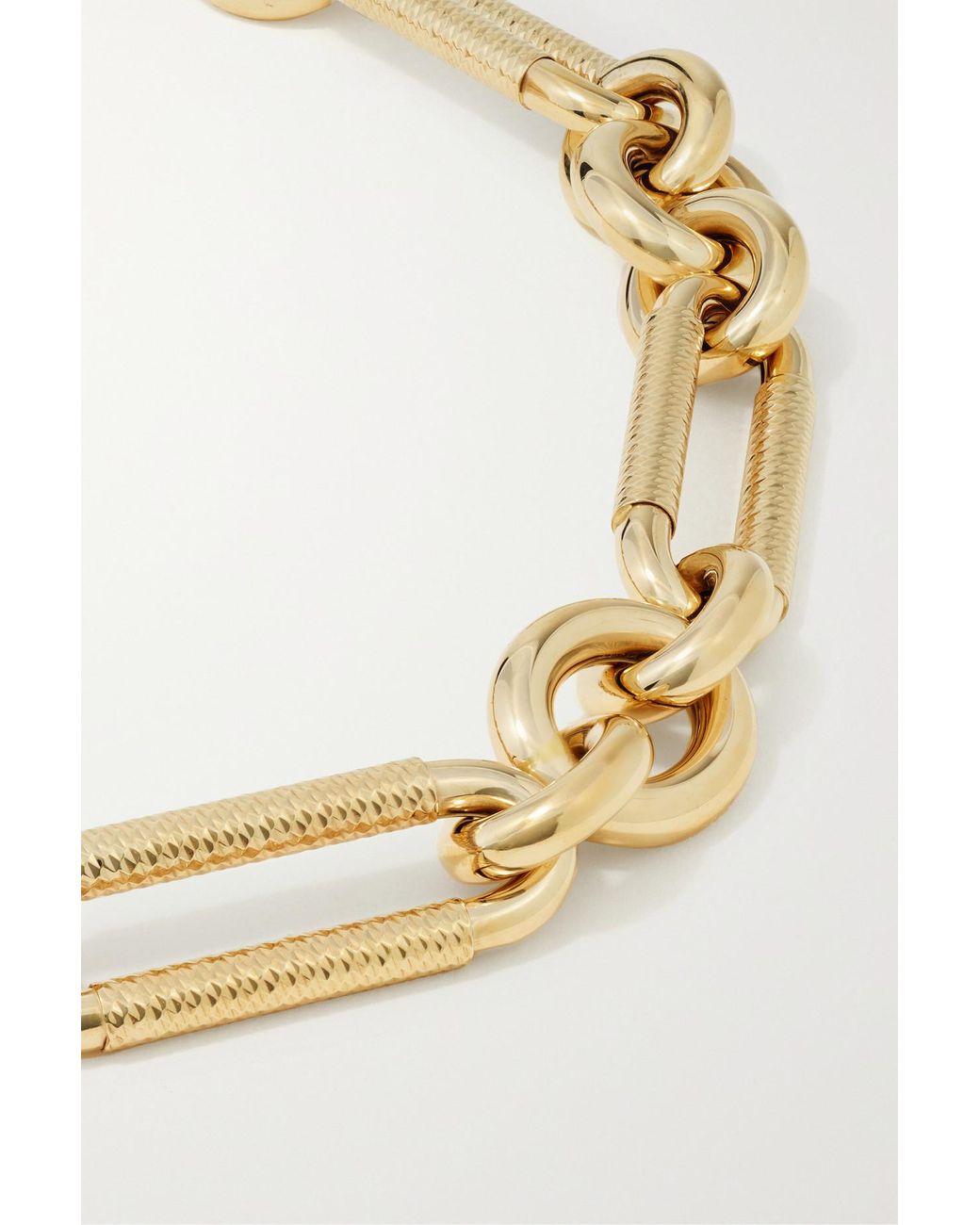 Lauren Rubinski Large 14-karat Gold Necklace in Metallic | Lyst