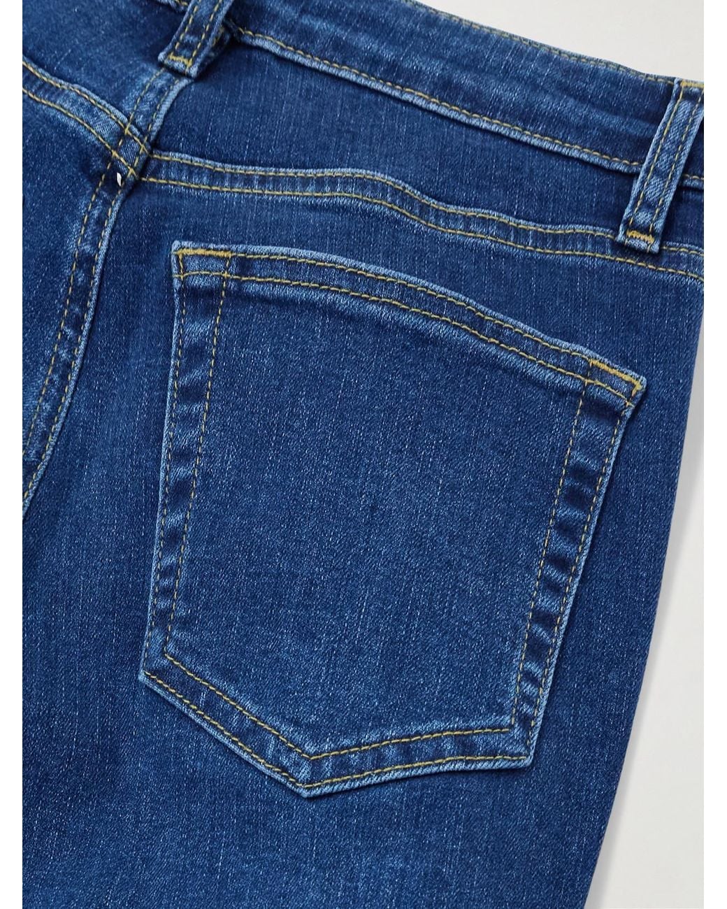 FRAME Blue The Pencil High-Rise Skinny Jeans