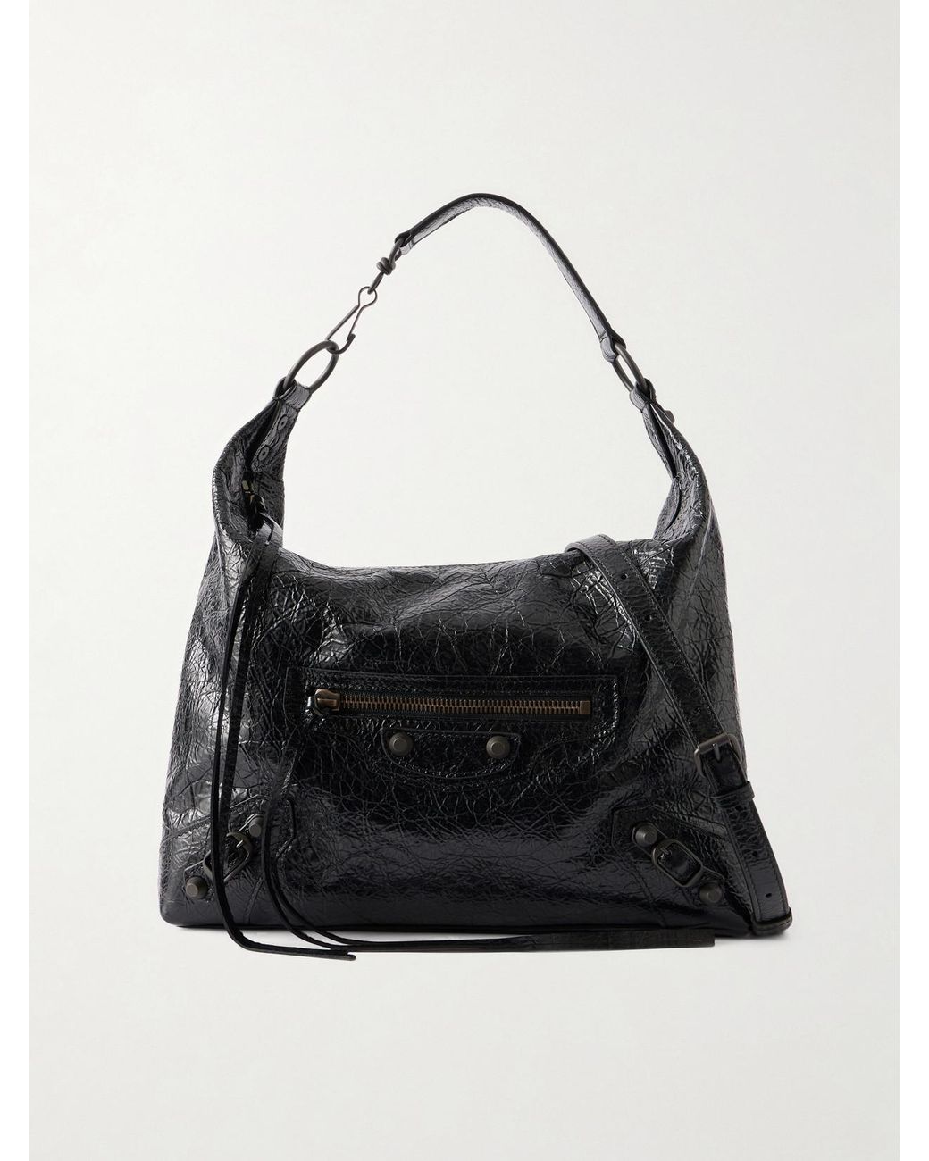 Balenciaga Black Le City Small Leather Shoulder Bag